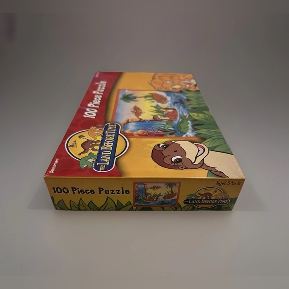 Vtg Jigsaw Puzzle 2004 The LAND BEFORE TIME 100 Piece Dinosaurs Cartoon 12” Kids - Picture 6 of 15
